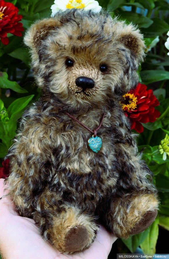 Мишки Тедди из биколорного мохера (фото 5)