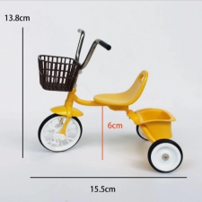 Велосипед желтый для кукол формата 1/6