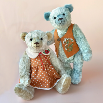 Пара мишек тедди