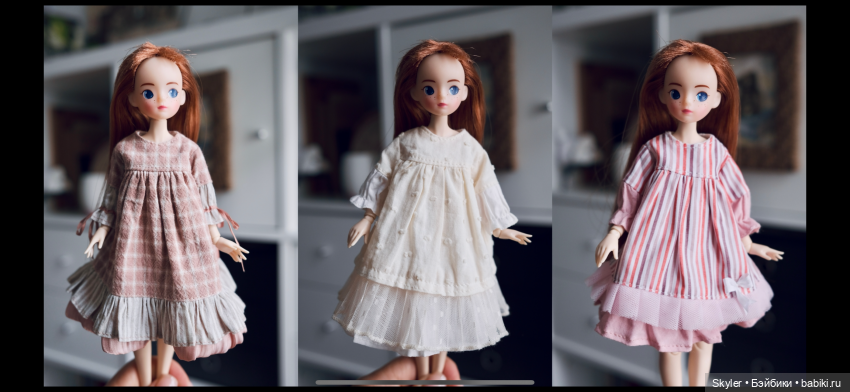 Как я сшила девочкам платья😊