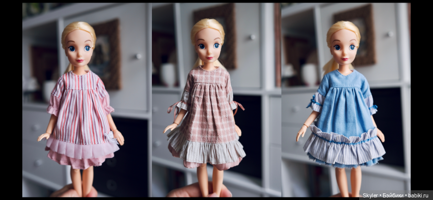 Как я сшила девочкам платья😊