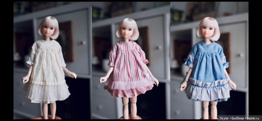 Как я сшила девочкам платья😊