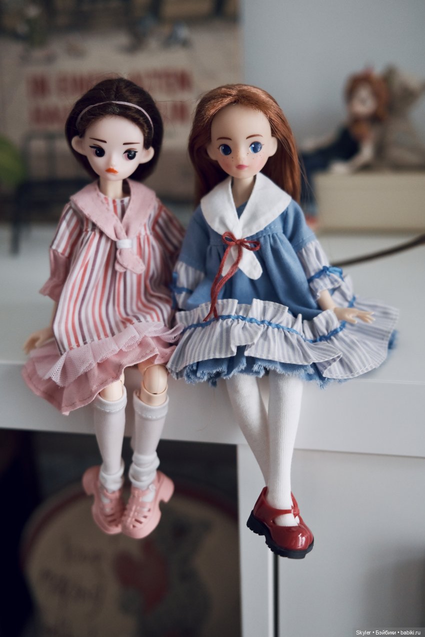 Как я сшила девочкам платья😊