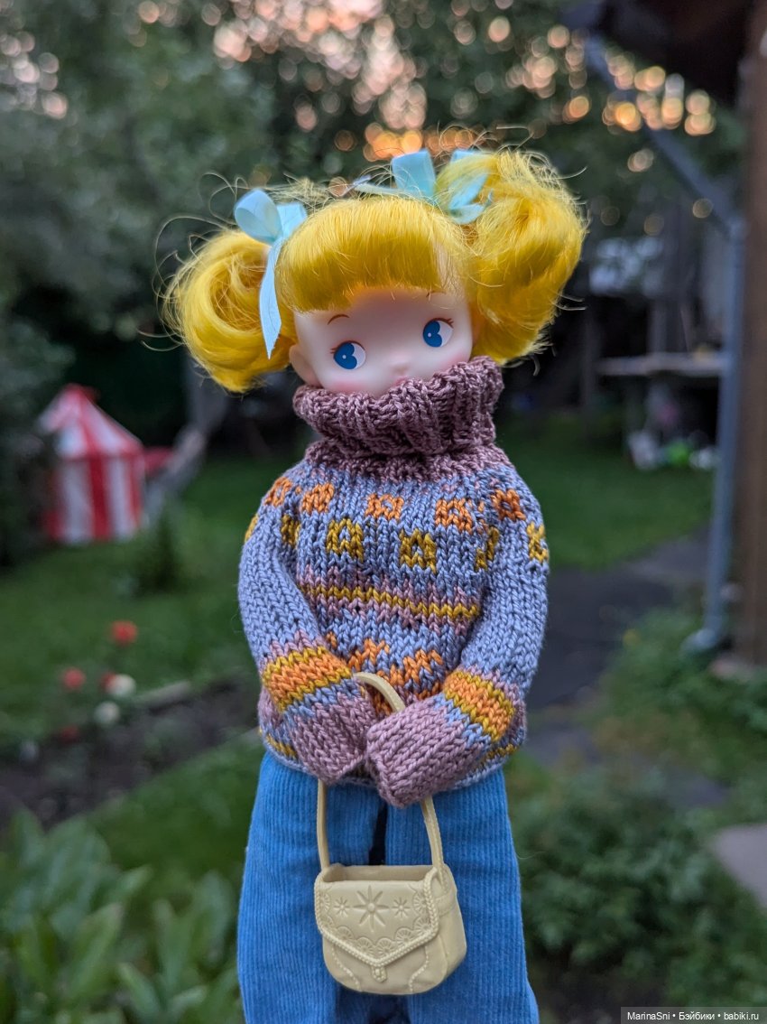 Жёлтые хвостики Hachi — Азиатские виниловые куклы (разное): Китай