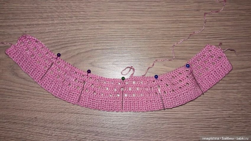 "Розовая нежность 2" Панамка для куклы Готц 50см (фото 3)