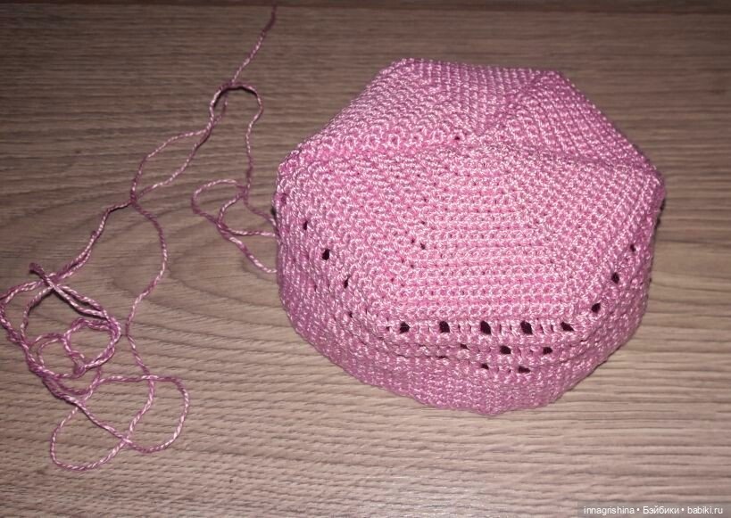 "Розовая нежность 2" Панамка для куклы Готц 50см (фото 4)