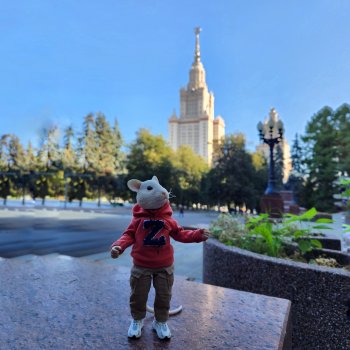 Мышь лабораторная. С началом учебного года!