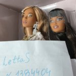 2 головы от barbie you create Нишель и Анна Лара