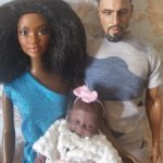 Семья Barbie афро