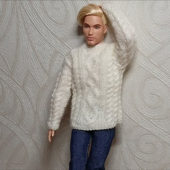 Аранский свитер для кена