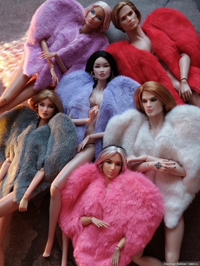 Моя коллекция шуб-сердечек для кукол