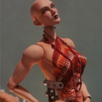 Кукла-качок - Авторская шарнирная кукла с необычным телосложением