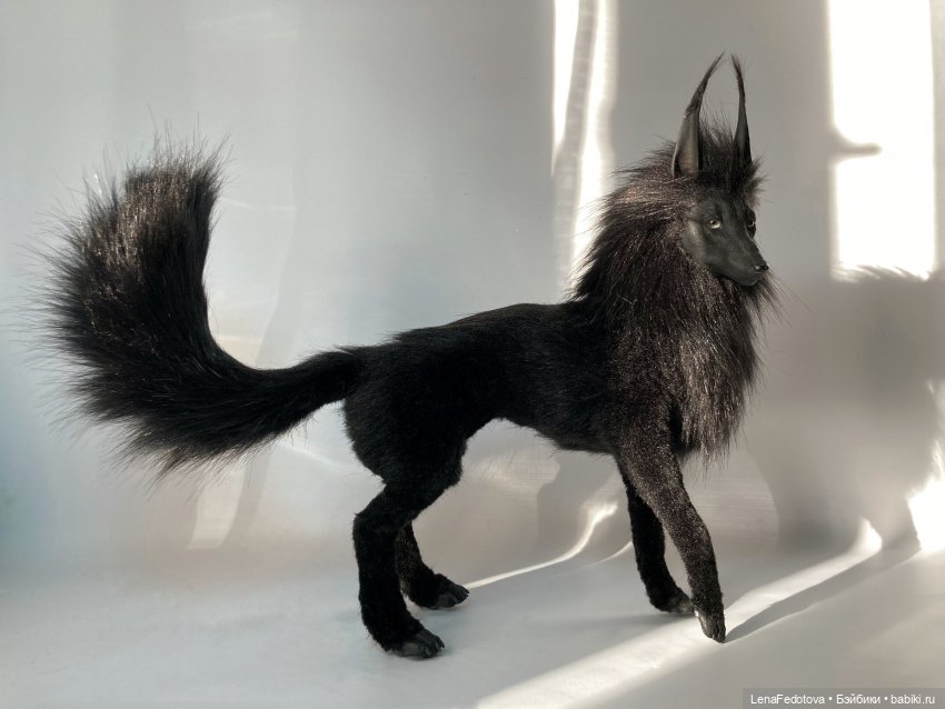 Волк по эскизу заказчика 19см в холке