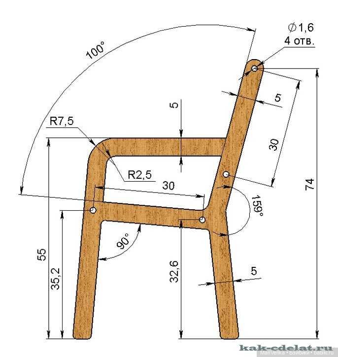 Кресло для бжд из подручных материалов