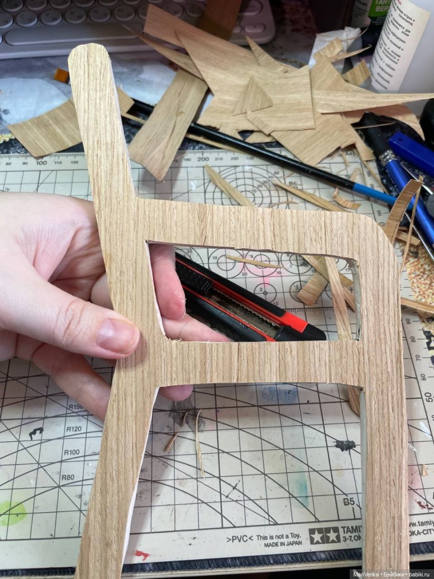 Кресло для бжд из подручных материалов (фото 7)