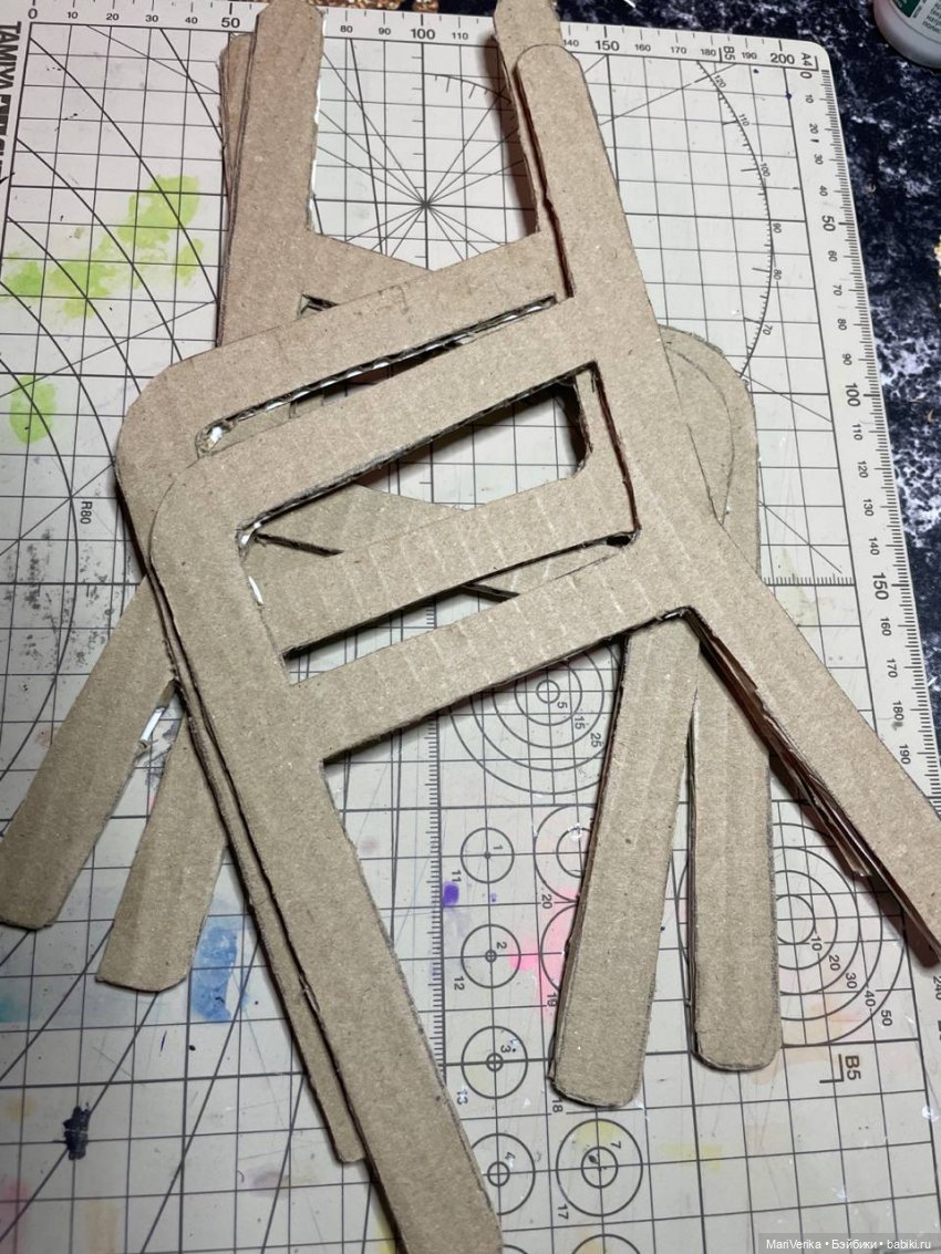 Кресло для бжд из подручных материалов (фото 3)