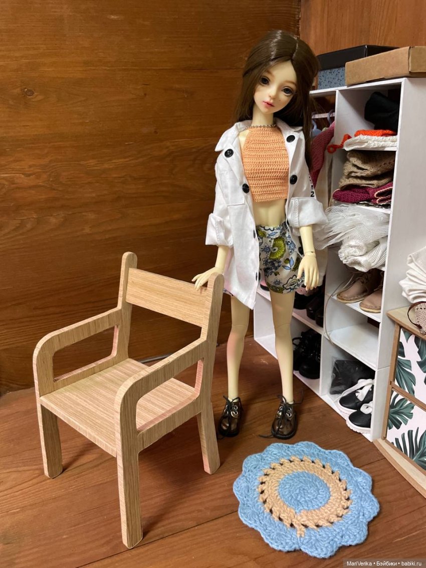 Кресло для бжд из подручных материалов (фото 10)