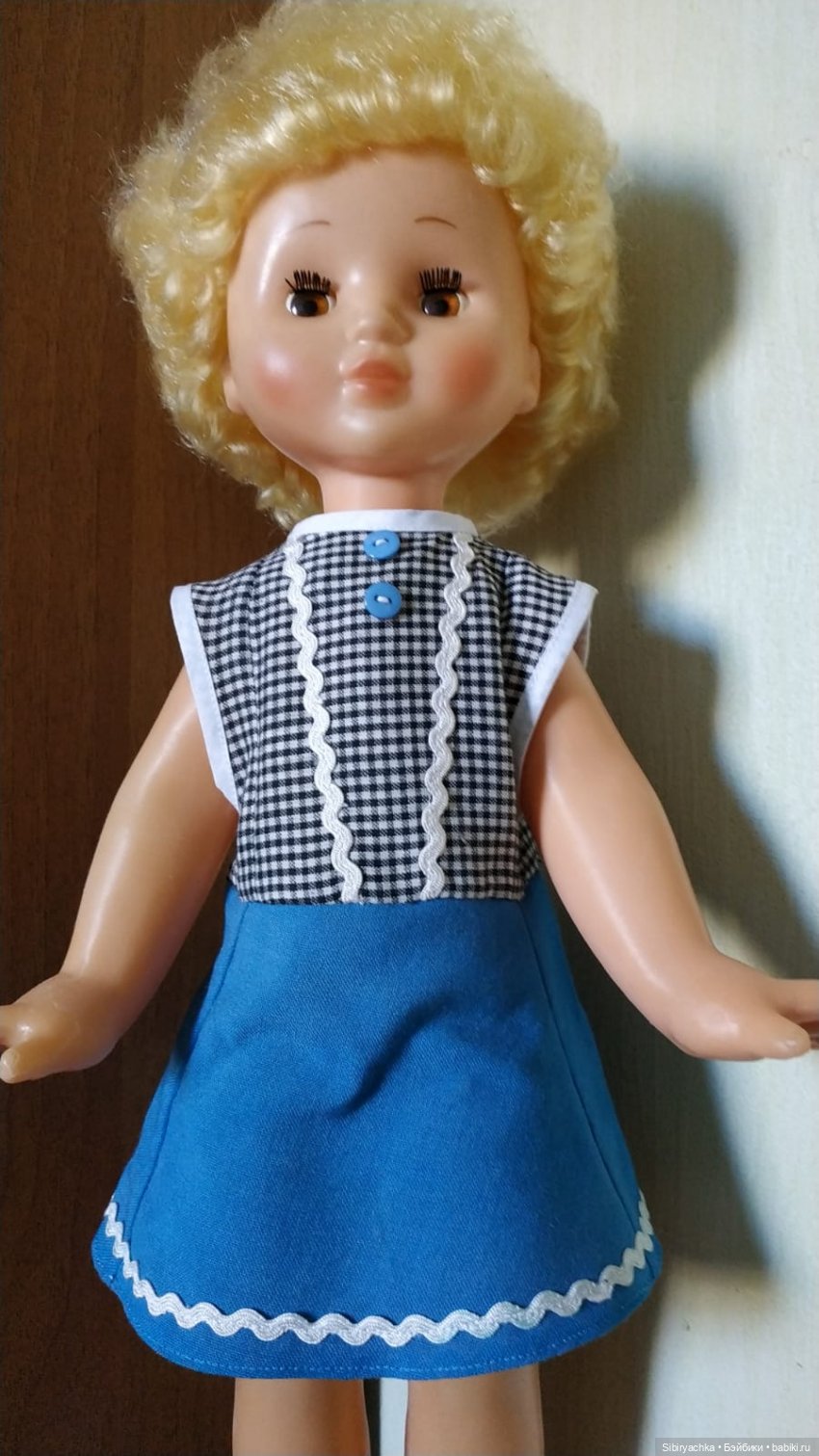 Клетка сейчас в моде | Бэйбики Клетка сейчас в моде — Советские винтажные куклы (СССР): Ленигрушка (фото 7)