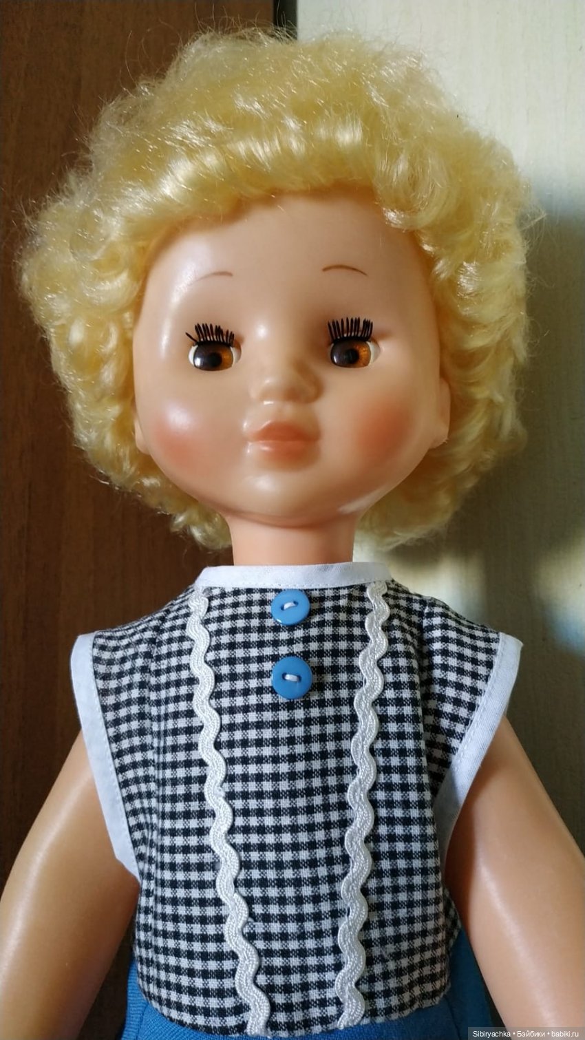 Клетка сейчас в моде | Бэйбики Клетка сейчас в моде — Советские винтажные куклы (СССР): Ленигрушка (фото 8)