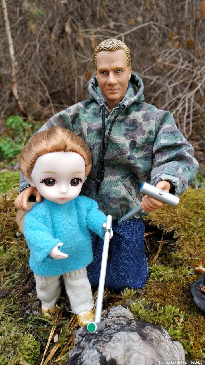 Прогулка дяди Лёни, его друзей и Глаши в лесу