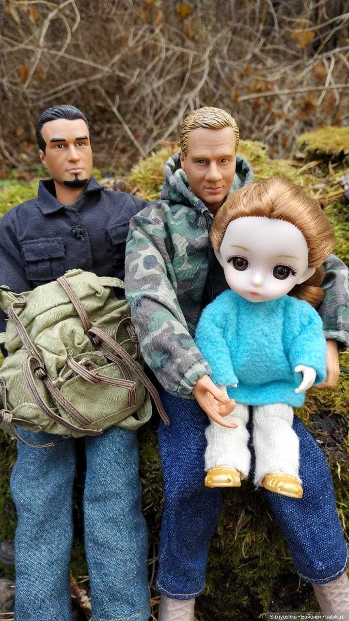 Прогулка дяди Лёни, его друзей и Глаши в лесу