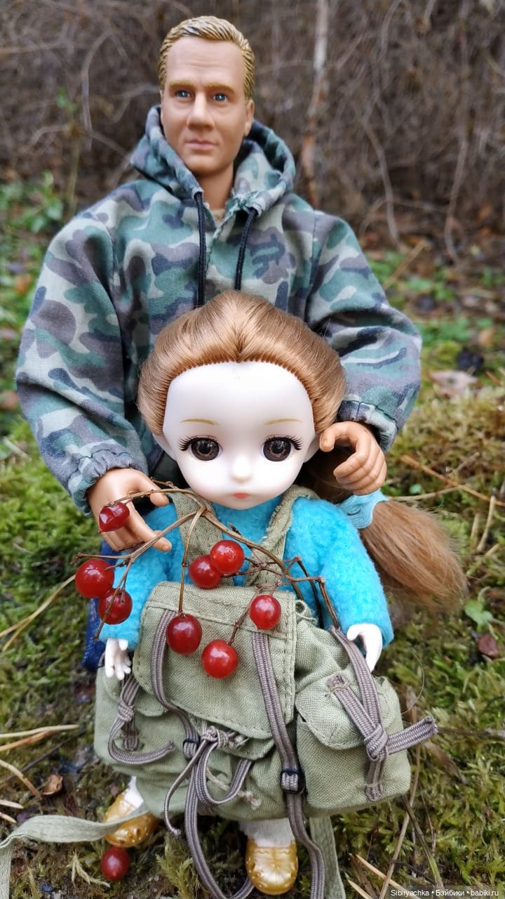 Прогулка дяди Лёни, его друзей и Глаши в лесу