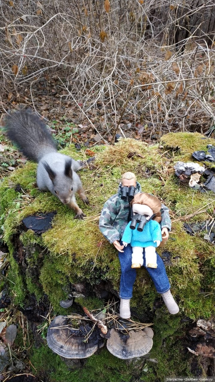 Прогулка дяди Лёни, его друзей и Глаши в лесу