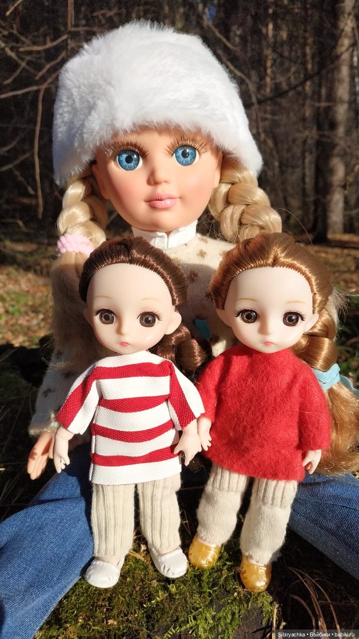 Настя, Глаша и Луша гуляют в лесу (фото 3)