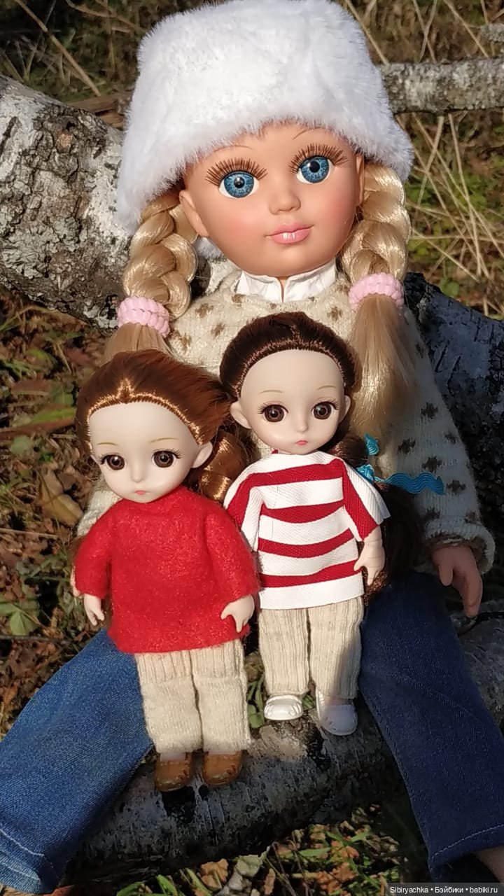 Настя, Глаша и Луша гуляют в лесу (фото 10)