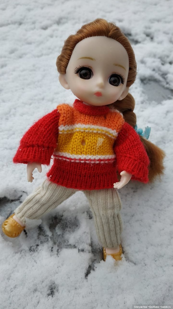 Леонид и Глаша радуются первому снегу (фото 2)