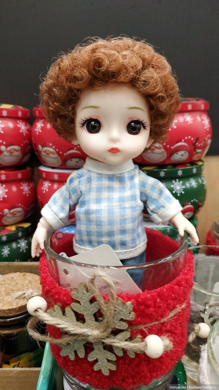 Василёк в новогоднем отделе в Ленте