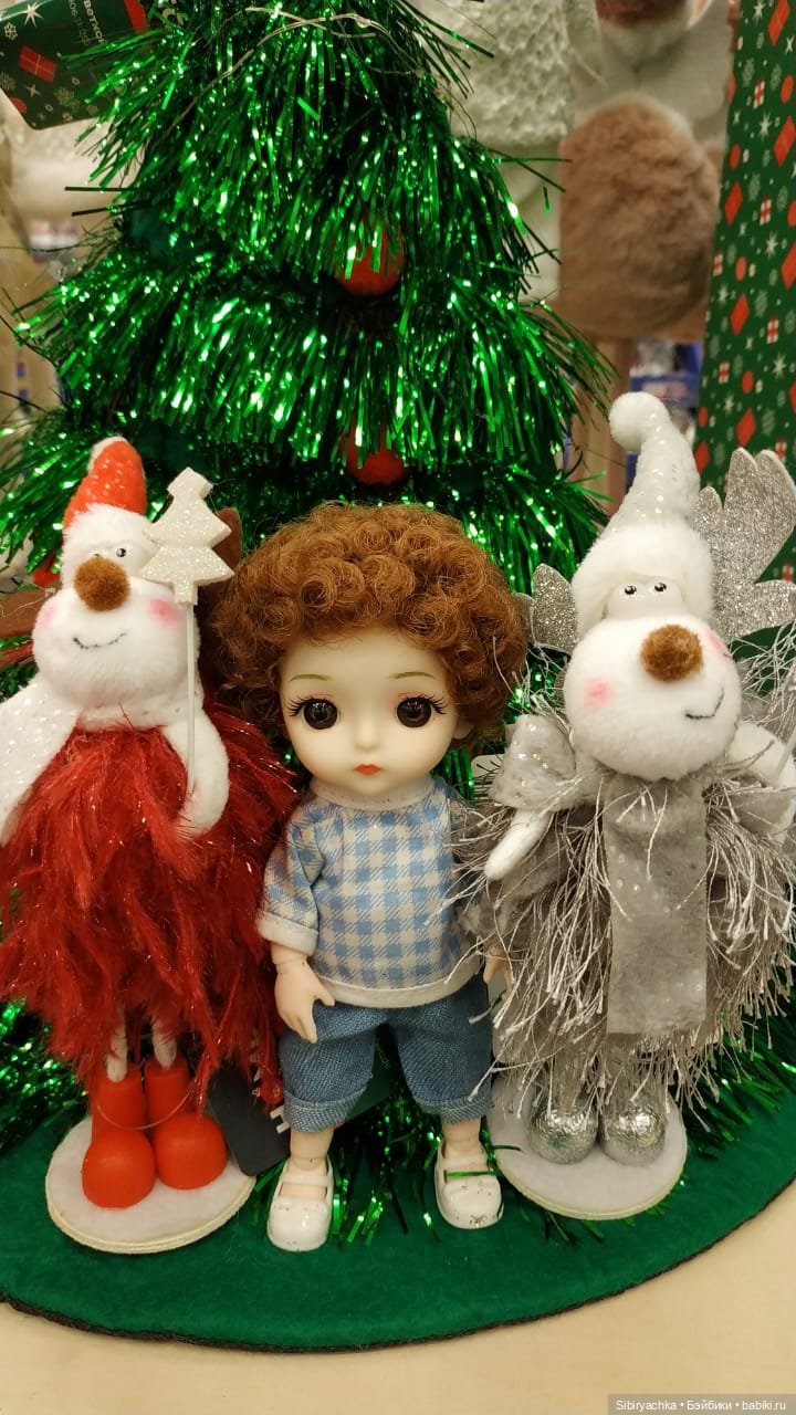 Василёк в новогоднем отделе в Ленте