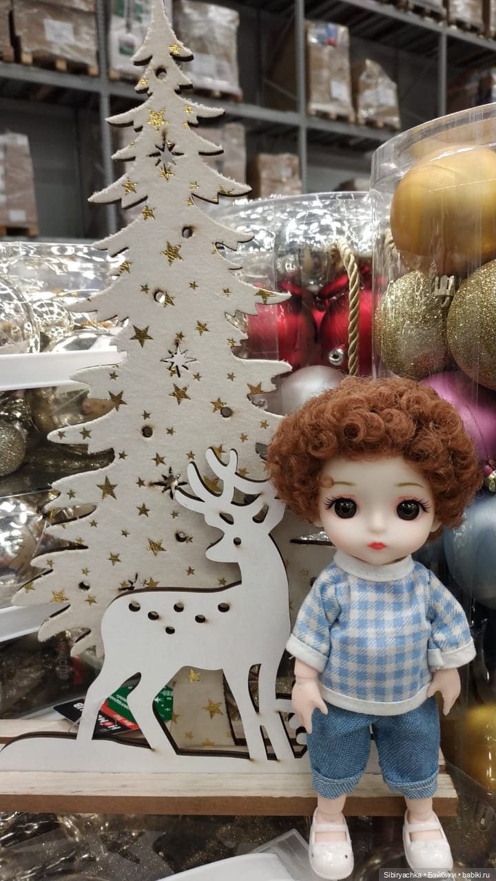 Василёк в новогоднем отделе в Ленте (фото 6)