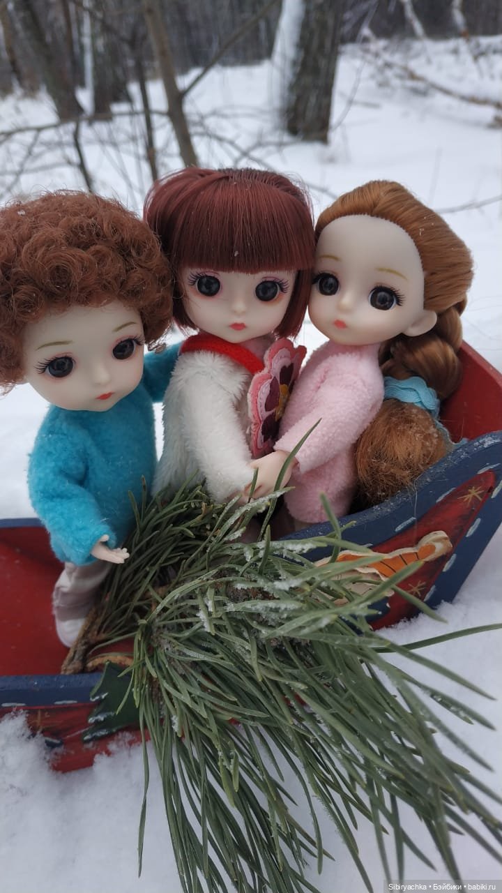 Три друга и одни сани — Игровые куклы разных производителей (Разное): редкие бренды