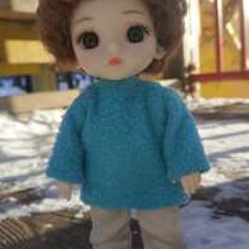 Василёк на детской площадке.