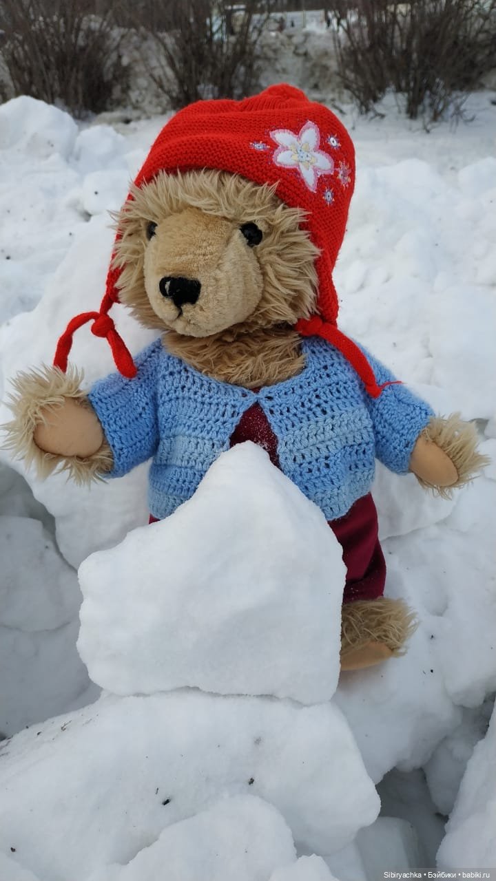 Медведь на детской площадке