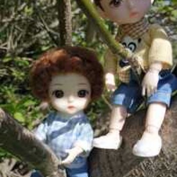 Коленька и Василёк снова гуляют.