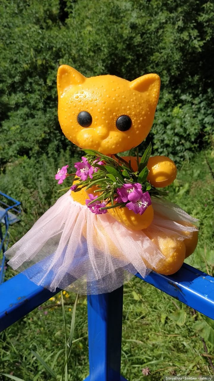 Кошечка Мурочка радуется лету и теплу