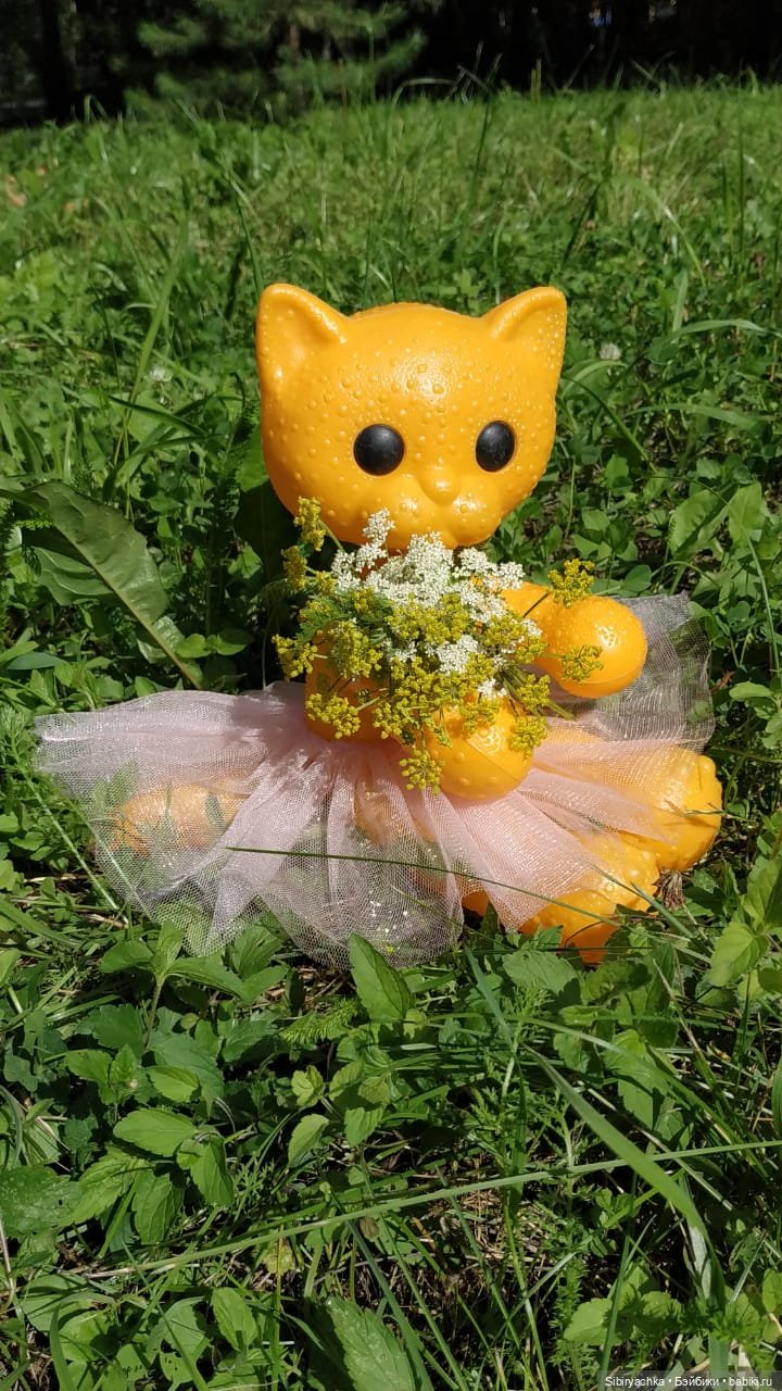 Кошечка Мурочка радуется лету и теплу