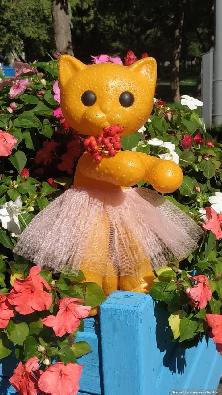 Кошечка Мурочка радуется лету и теплу