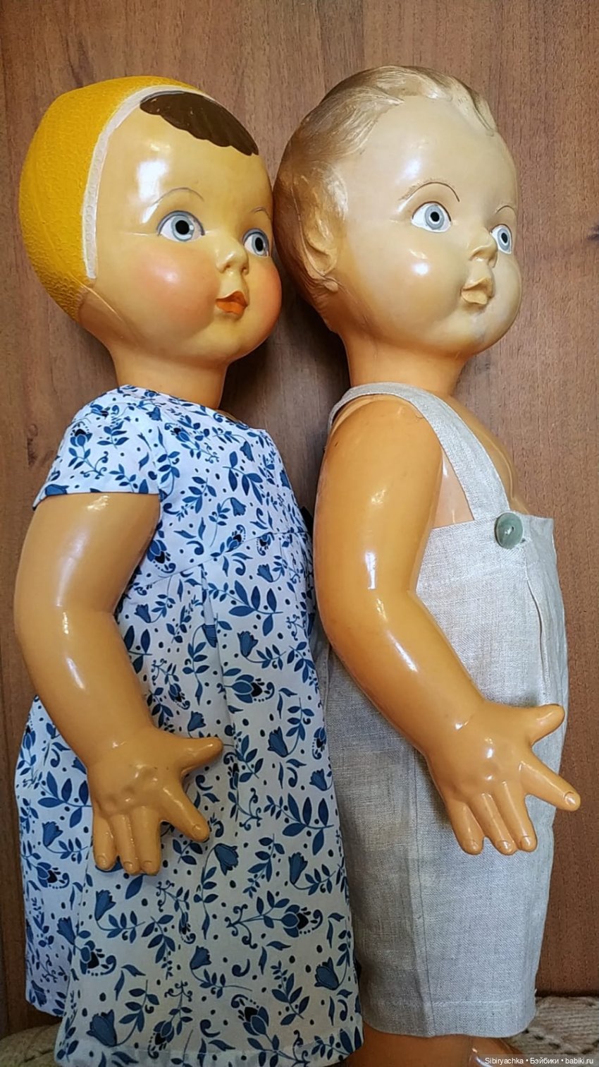 Брат и сестра из Шостки — Советские винтажные куклы (СССР): Ленигрушка