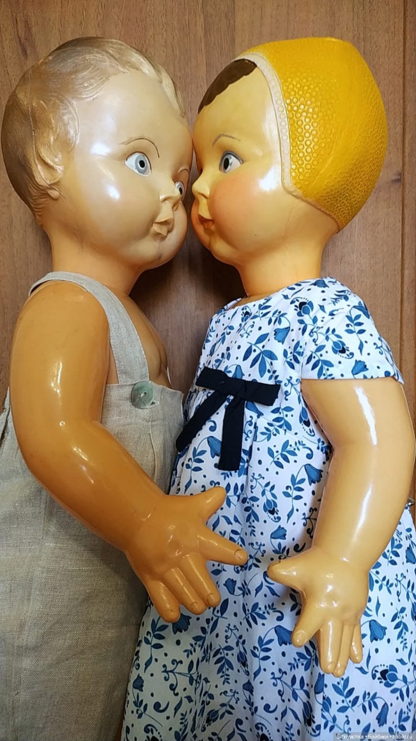 Брат и сестра из Шостки — Советские винтажные куклы (СССР): Ленигрушка