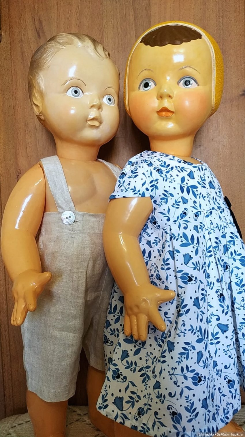 Брат и сестра из Шостки — Советские винтажные куклы (СССР): Ленигрушка