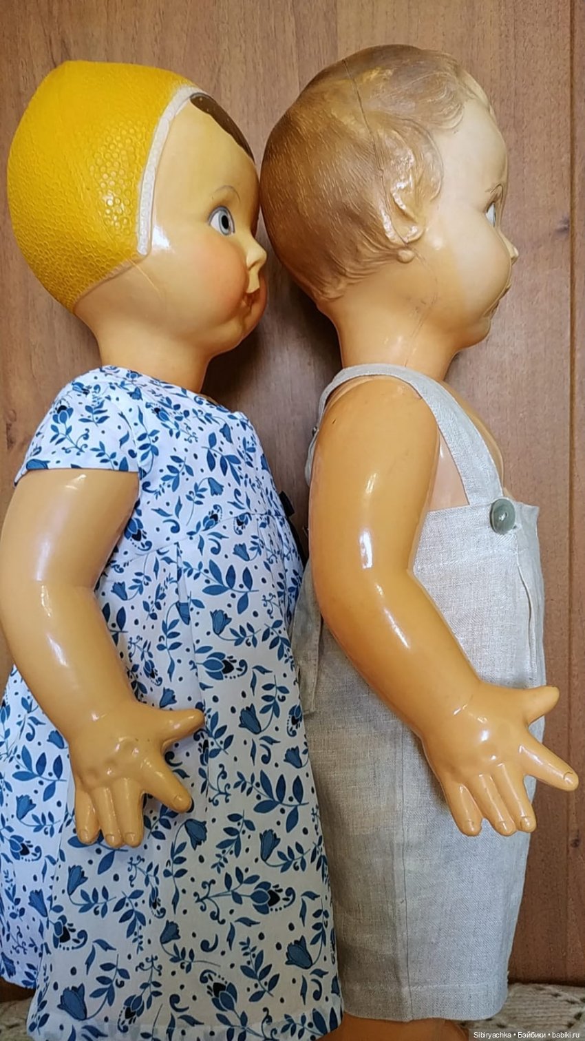 Брат и сестра из Шостки — Советские винтажные куклы (СССР): Ленигрушка