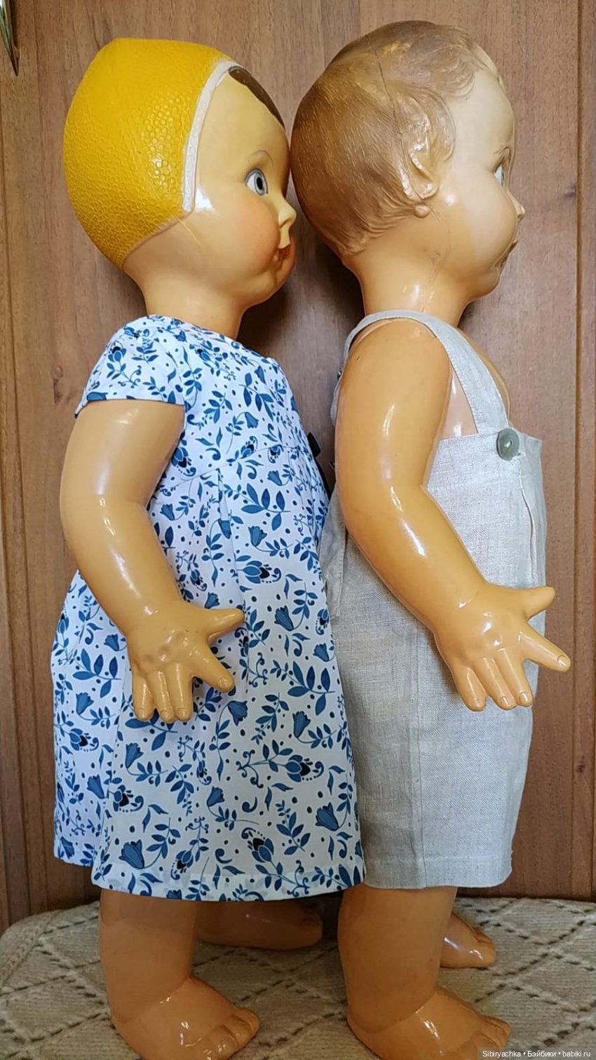 Брат и сестра из Шостки — Советские винтажные куклы (СССР): Ленигрушка
