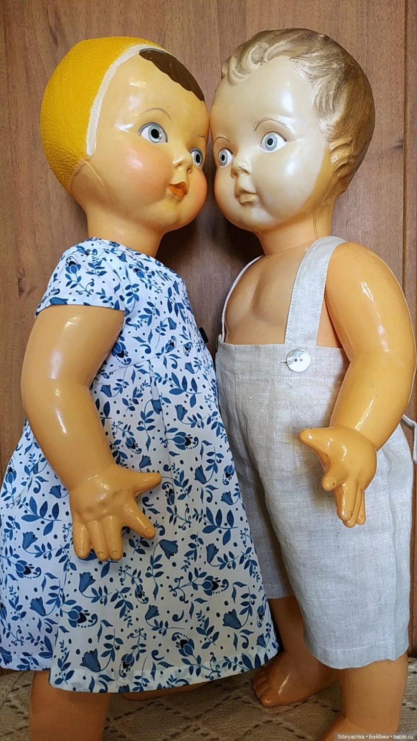 Брат и сестра из Шостки — Советские винтажные куклы (СССР): Ленигрушка