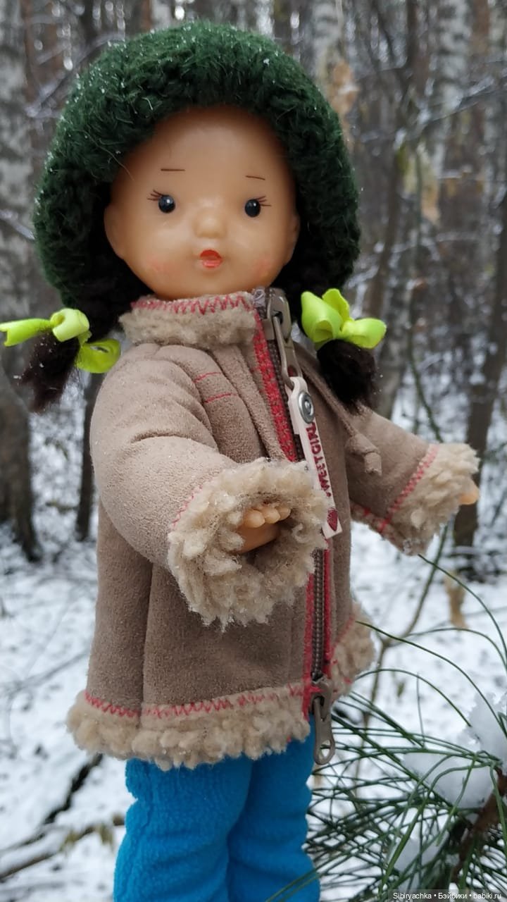 Новая дублёнка Юляшки. Первый ноябрьский снег. Прогулка в любимом лесу