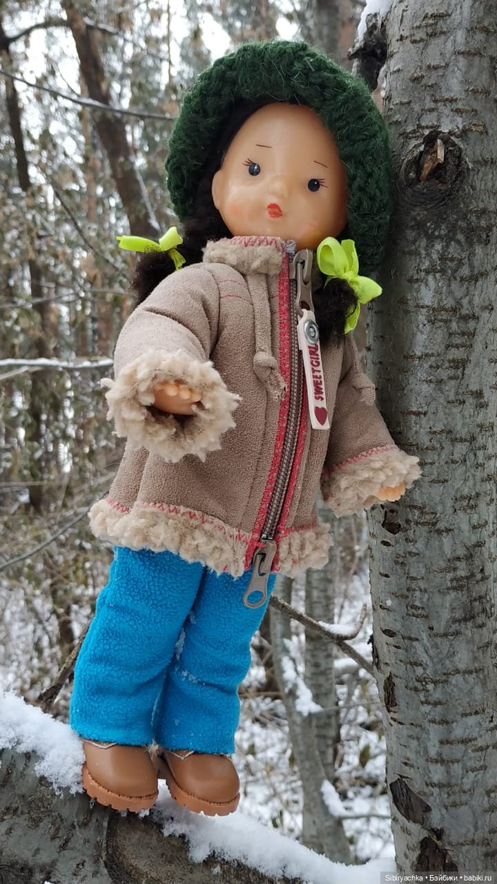 Новая дублёнка Юляшки. Первый ноябрьский снег. Прогулка в любимом лесу