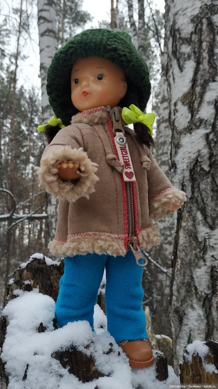 Новая дублёнка Юляшки. Первый ноябрьский снег. Прогулка в любимом лесу