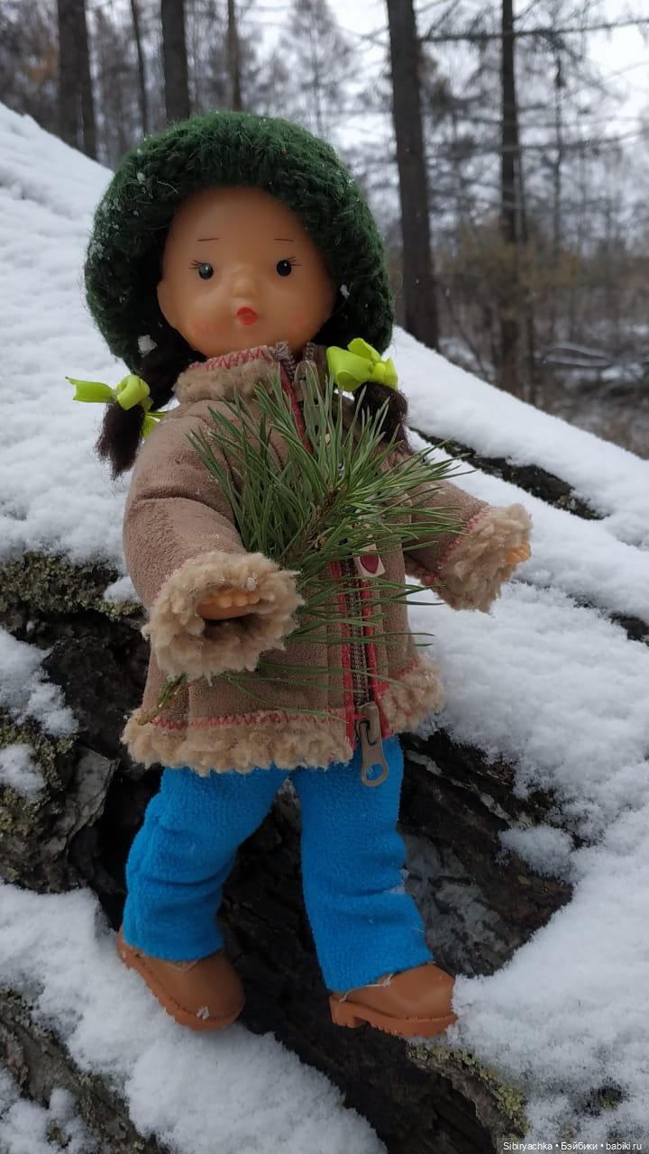 Новая дублёнка Юляшки. Первый ноябрьский снег. Прогулка в любимом лесу